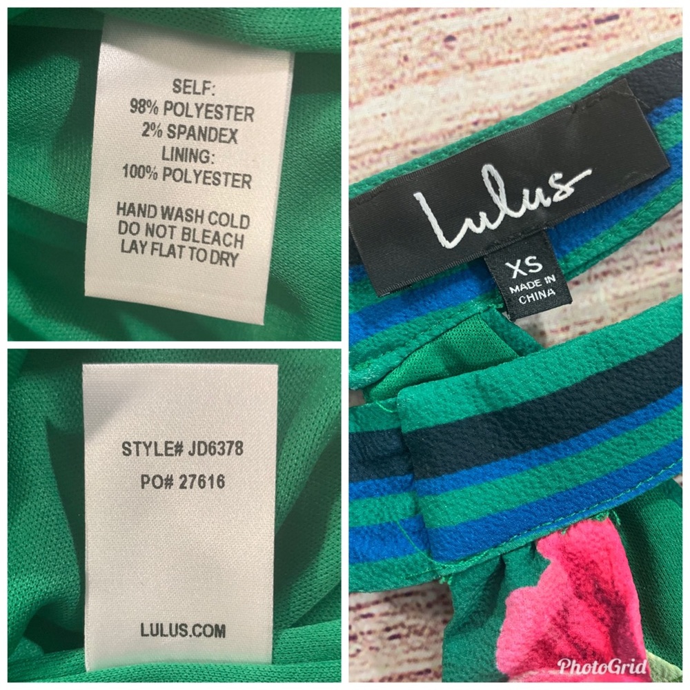 Lulu's Green Floral Maxi Dress - Picture 8 of 8